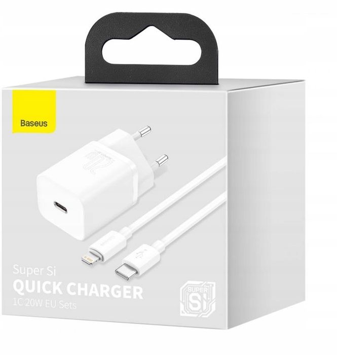 Baseus Ładowarka Do Iphone 12 11 Usb-C 20W + Kabel