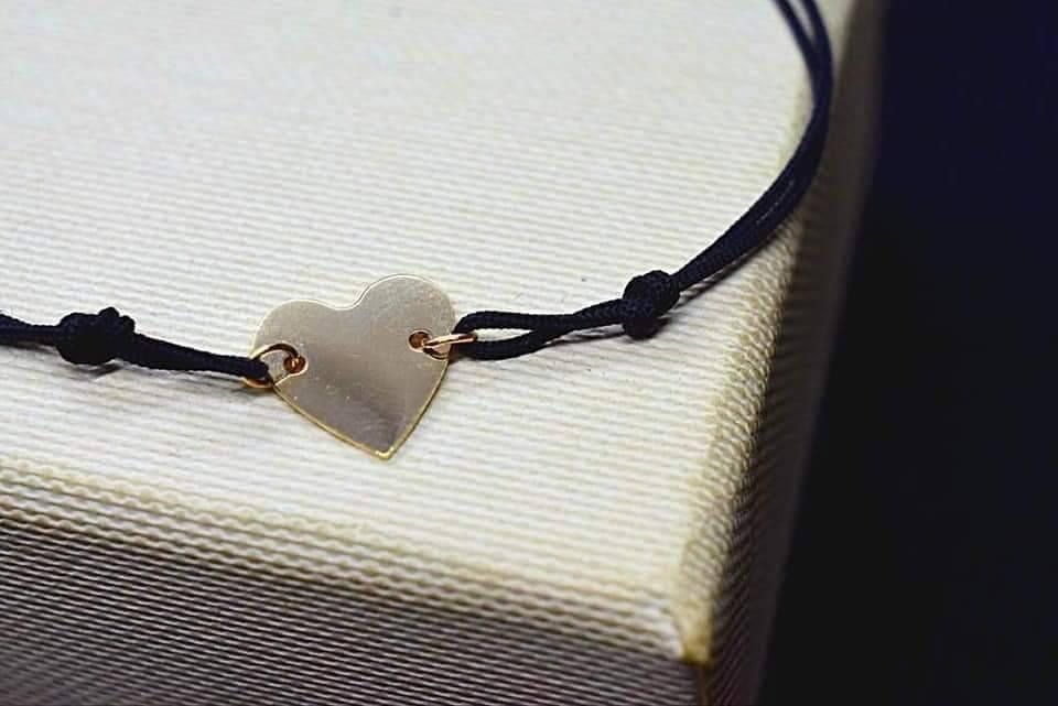 Złota Bransoletka Celebrytka Serduszko