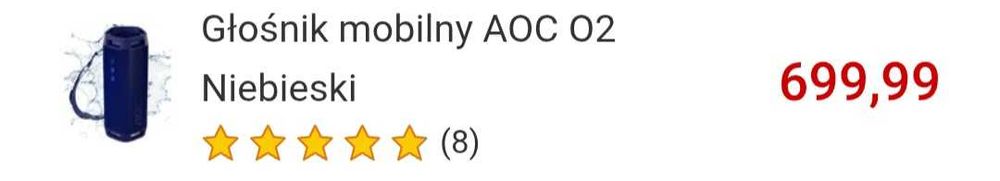 Głośnik mobilny AOC 2 niebieski