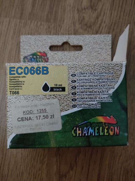 Tusz Chameleon EC066B Black - Nowy, Oryginalny