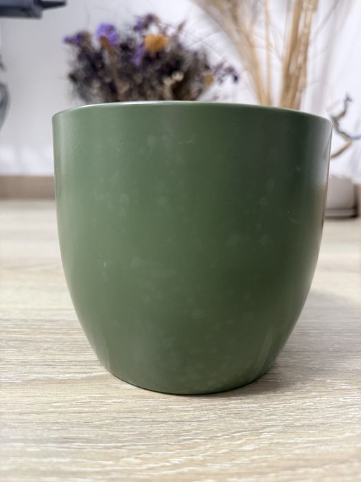Vaso cerâmica verde