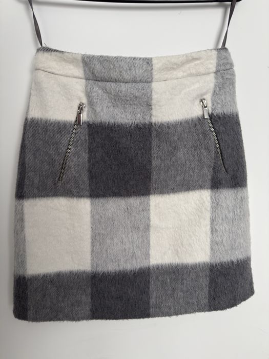 Spodnica krata damska mini suwaki S M