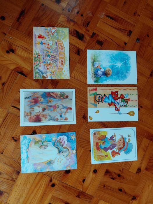 Postais com motivos juvenis