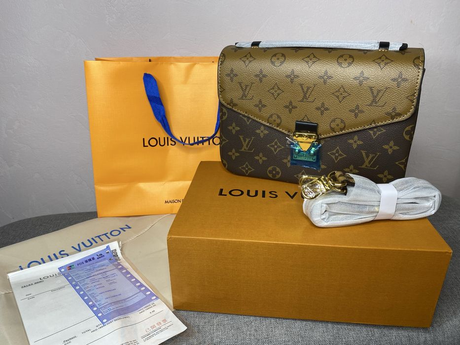 Женская сумка стильна жіноча сумка полный комплект LV луи витон
