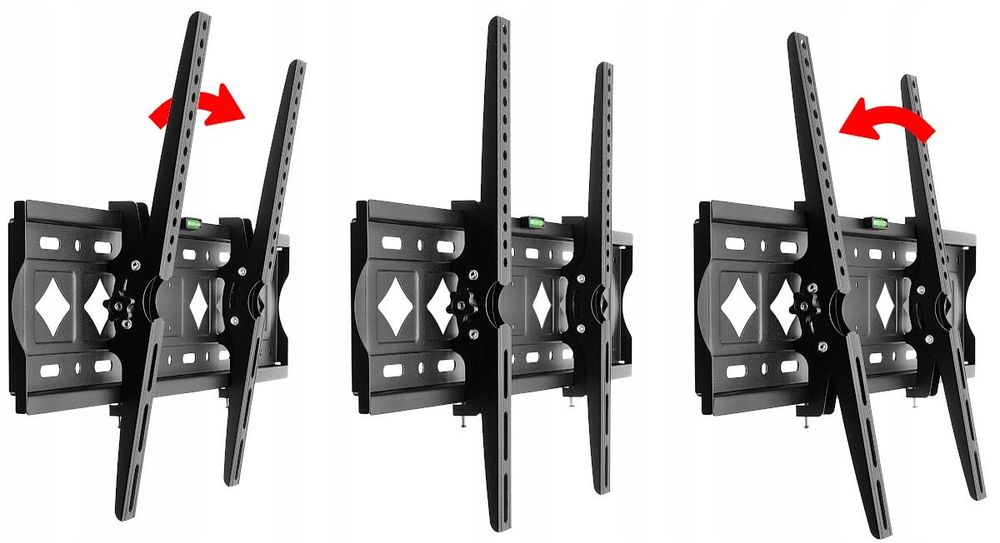 Uchwyt TV 42–80 cali WIESZAK na telewizor SOLIDNY AŻ 75kg REGULOWANY