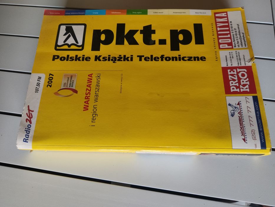 Książka telefoniczna Warszawa 2007