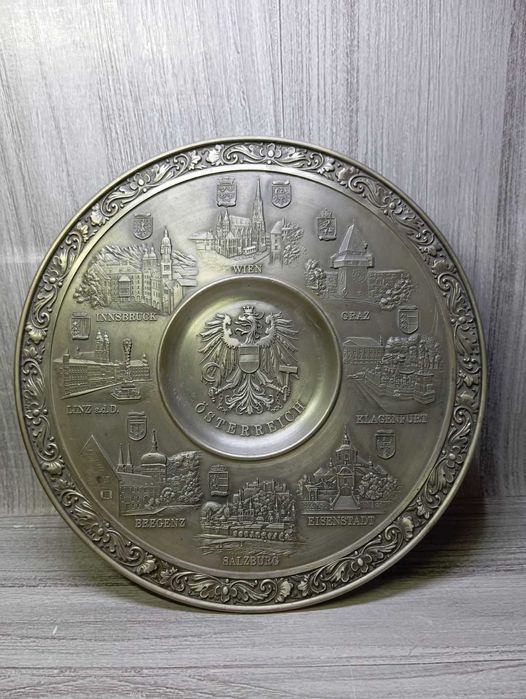 Talerz cynowy Becker Stuttgart 95%cyny