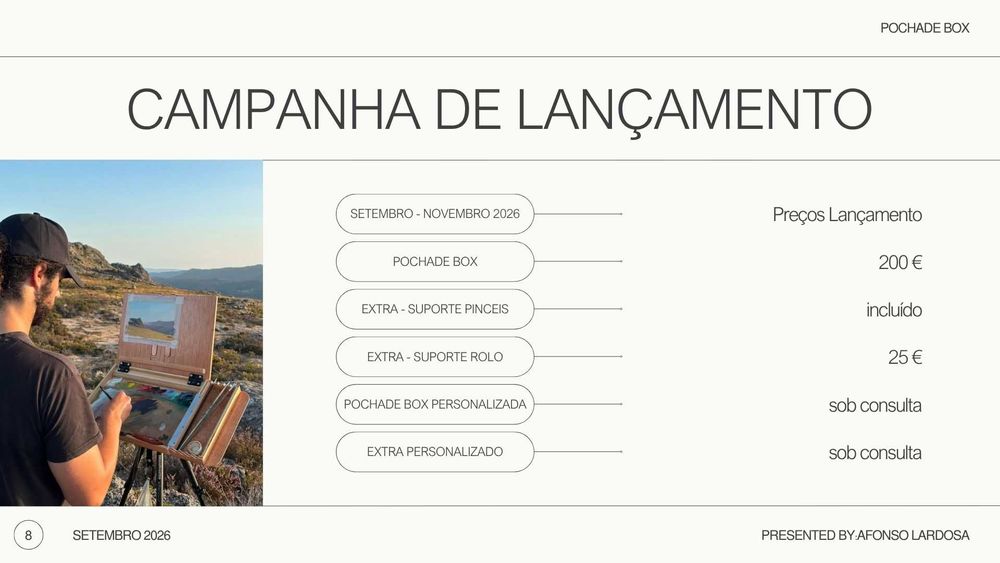 Pochade Box para Pintura ao Ar Livre – Fabrico Artesanal