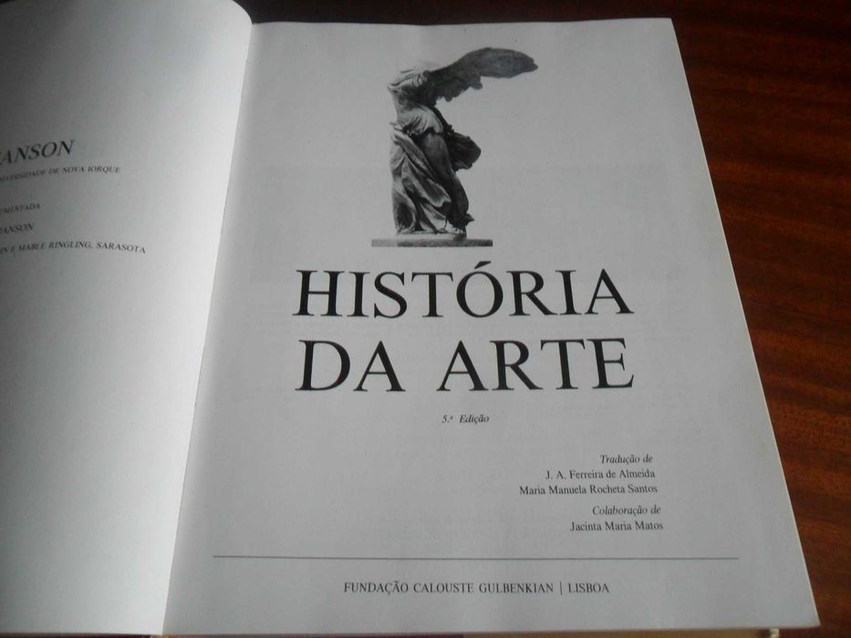 "História da Arte" de H. W. Janson - 5ª Edição de 1992