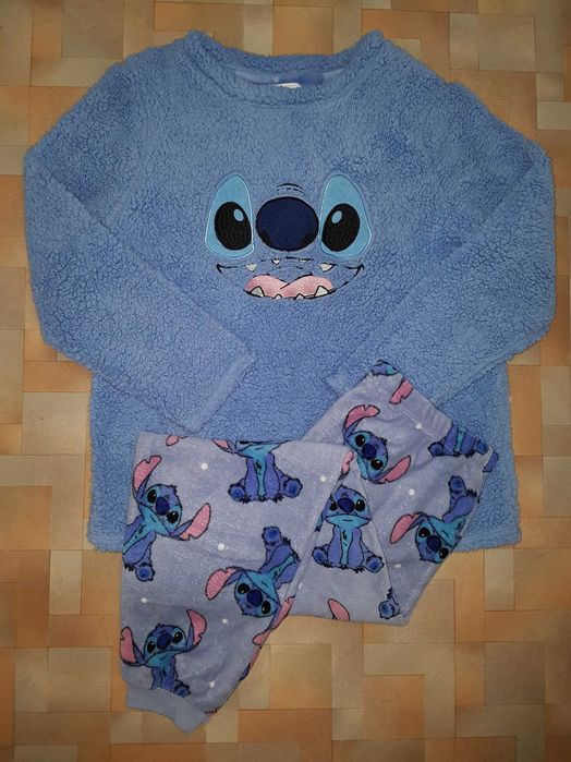 Теплый комплект плюш Primark Стич, пижама пушистая Disney Stitch L р-р