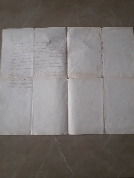 Stary dokument na urzędowym papierze zabory 1849 r