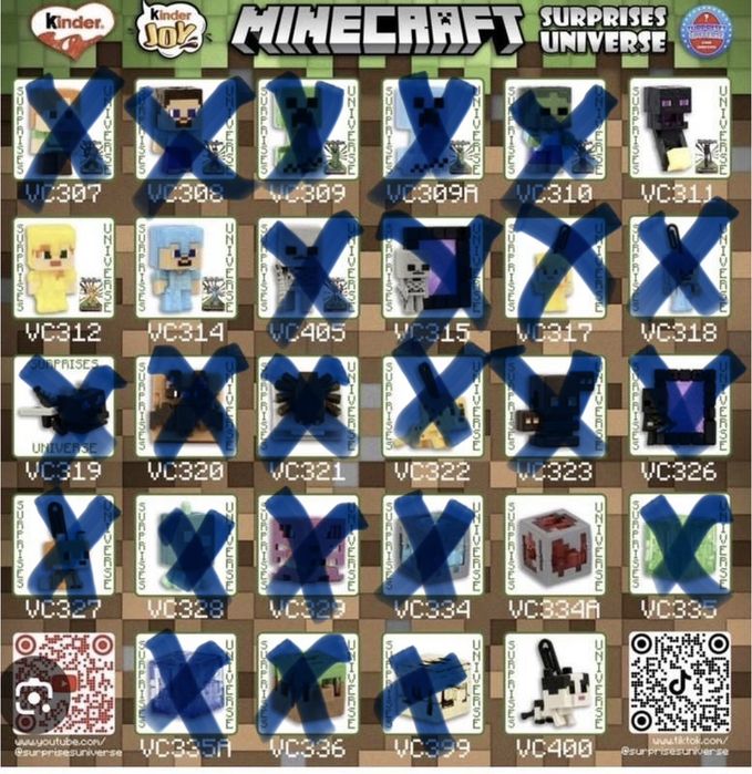 Kinder Joy Minecraft Обмін