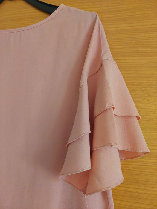 Blusa Rosa Mangas Pelum