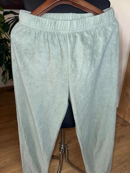 Primark miętowe spodnie polarowe XS
