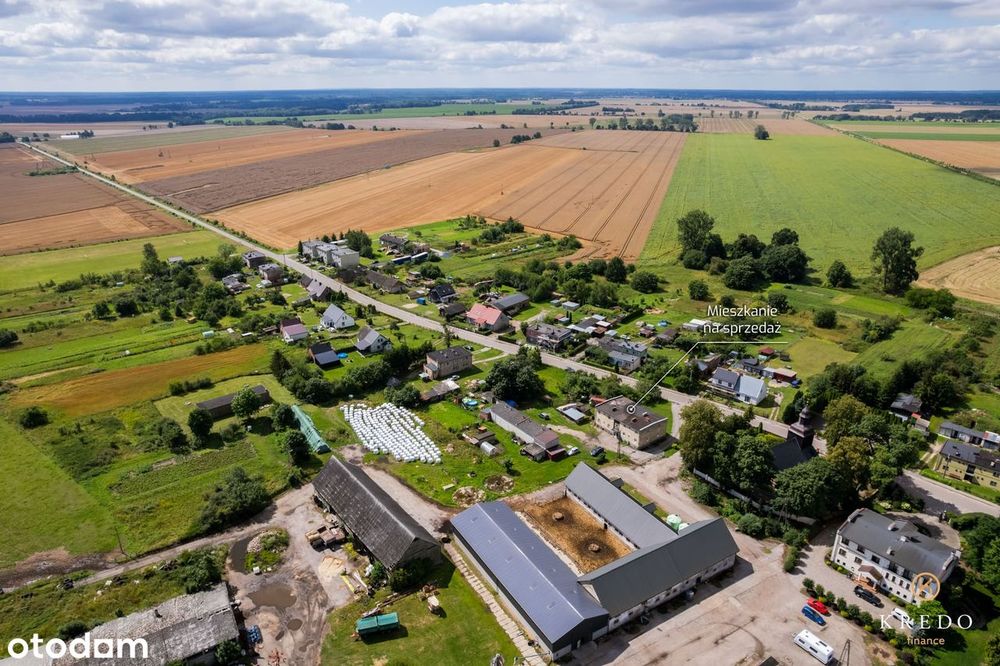 62,18 m² | 2 pokoje | Działka ok. 500 m² | Słupia, gm. Debrzno