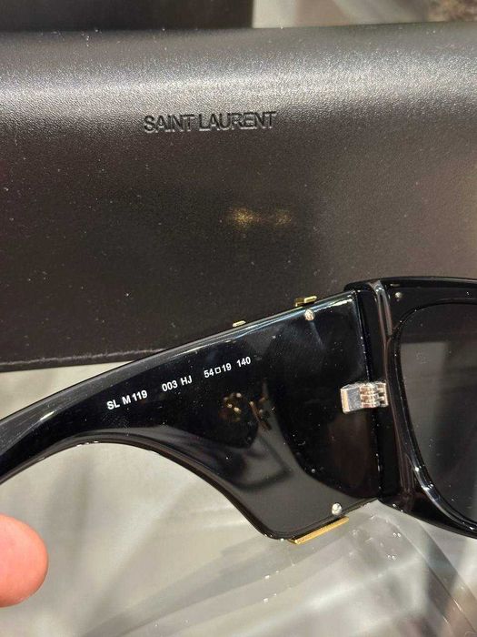 Сонцезахисні окуляри модель YSL SL M119 жіночі чорні оверсайз