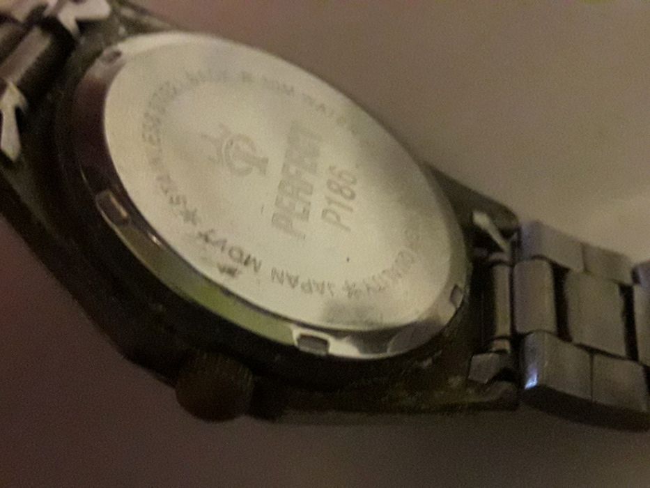 Zegarek męski kwarcowy Perfect srebrna tarcza bransoleta