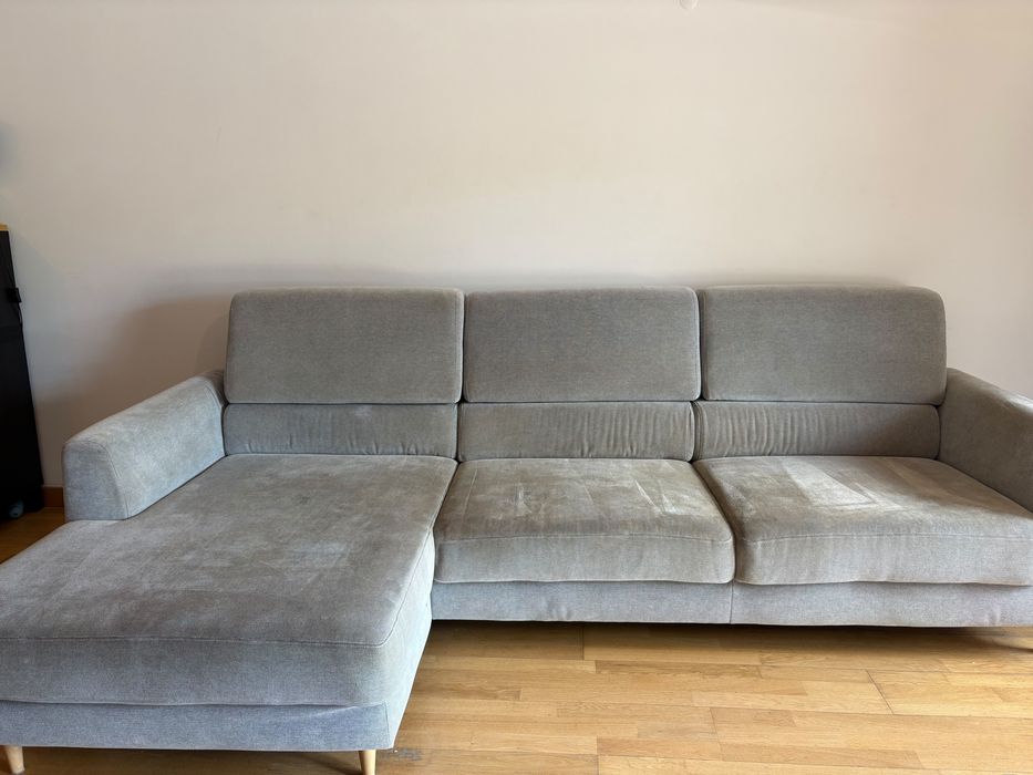 Sofá IKEA SLATORP com chaise longue – Cinzento