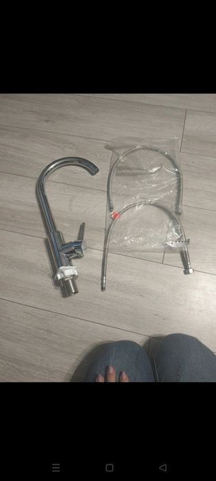 Nowa bateria Kuchenna 3-drożna duża nowa chromowana