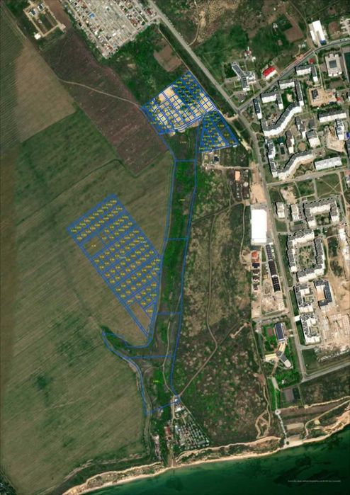 Продаж земельних ділянок на березі Чорного моря в місті Південне/Південне