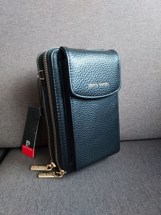 Torebka damska mała saszetka czarna Pierre cardin nowa