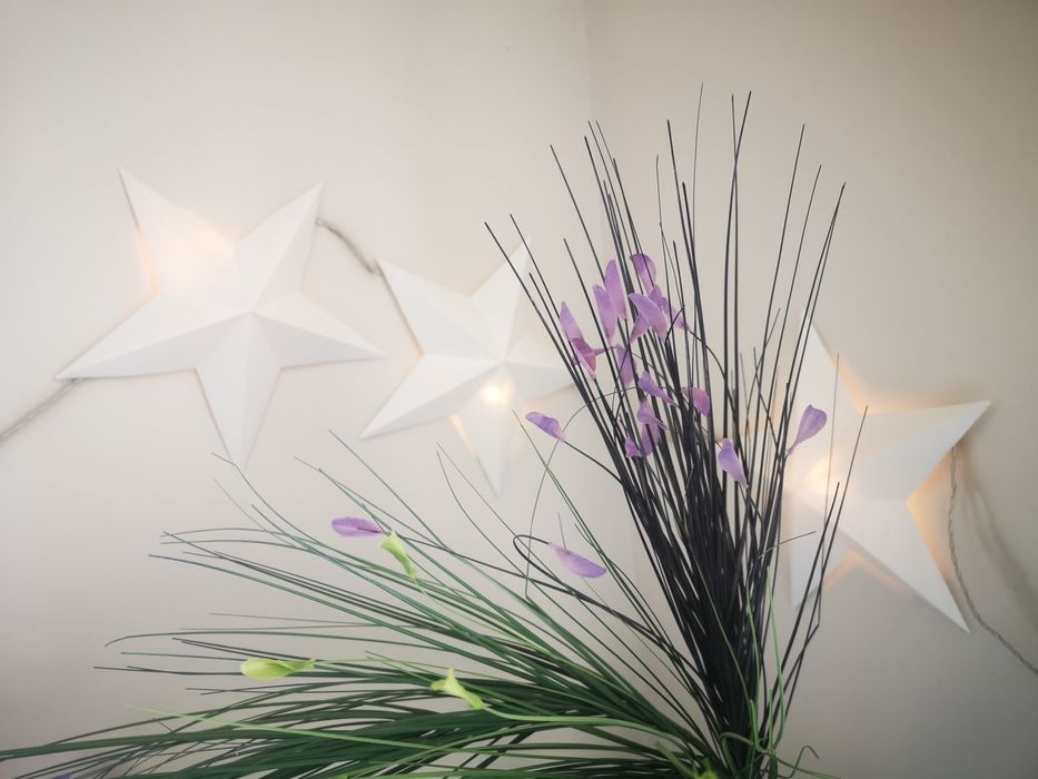 Lampki Ikea gwiazdki 10 sztuk średnica około 18 cm