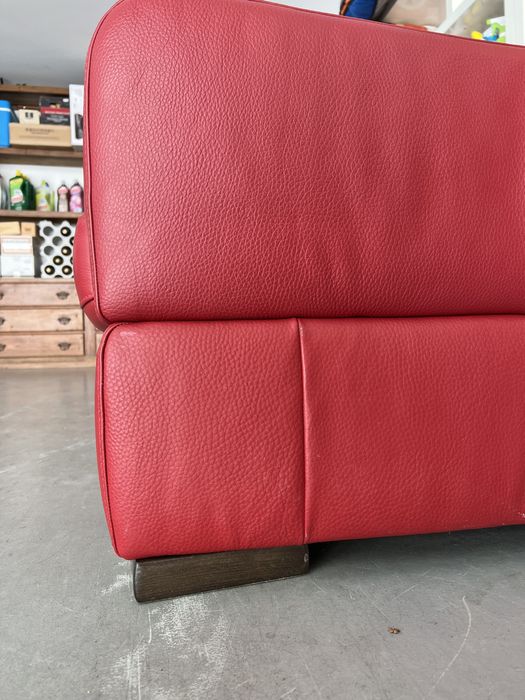 Sofá-cama Divani Divani em pele 3 lugares