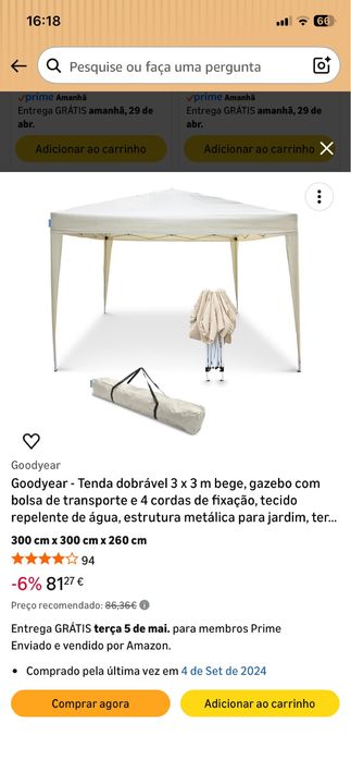 Tenda goodyer 3x3