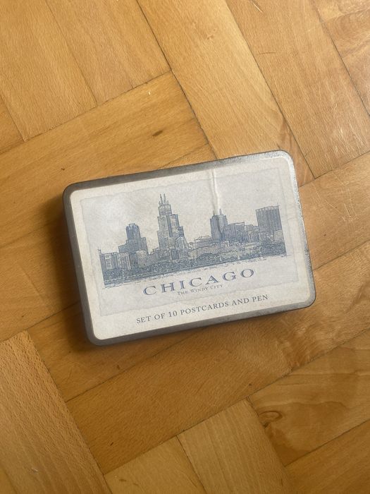 pocztówki starbucks chicago zestaw z długopisem nowy