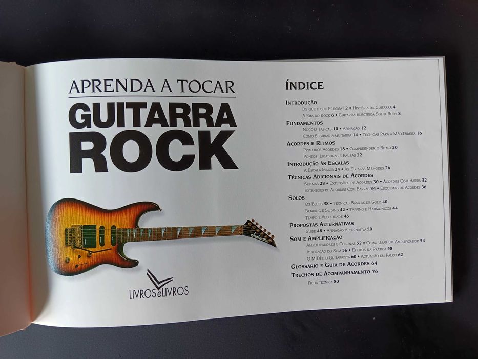 Livro para aprender a tocar Guitarra