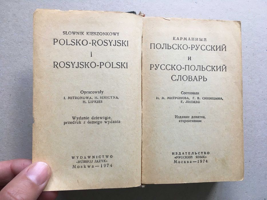 Kieszonkowy słownik polsko-rosyjski i rosyjsko-polski