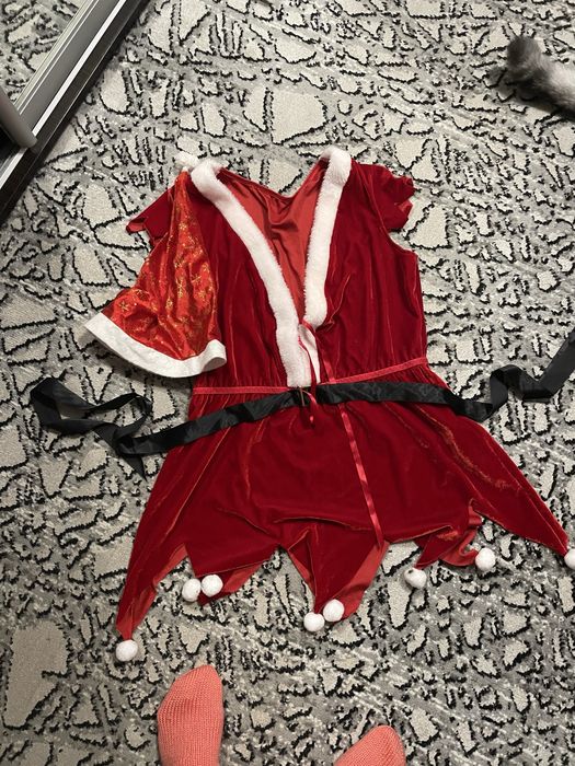 Новогодний костюм Помощница санты One size ролевой