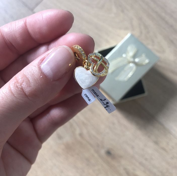 Charms - zawieszka Pandora, na zawsze w sercu, srebro 925