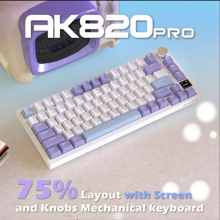 Нова бездротова механічна клавіатура Ajazz AK820 Pro