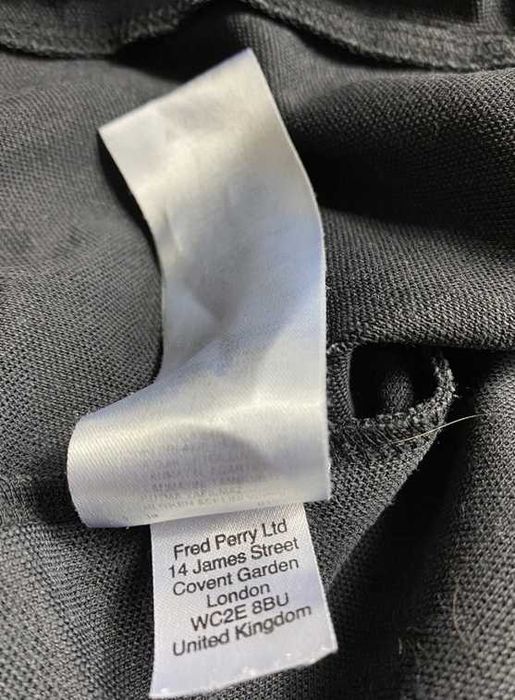 FRED PERRY/ ORYGINALNA czarna sportowa bluza na zamek rozmiar L/XL