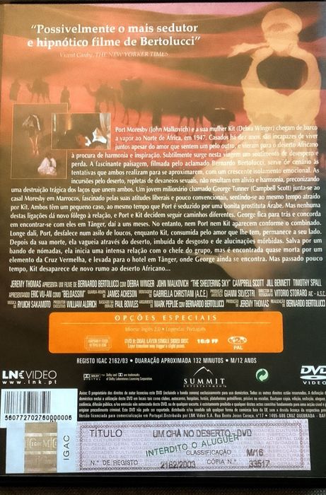 Um Chá no Deserto  Dvd cinema Quilidade