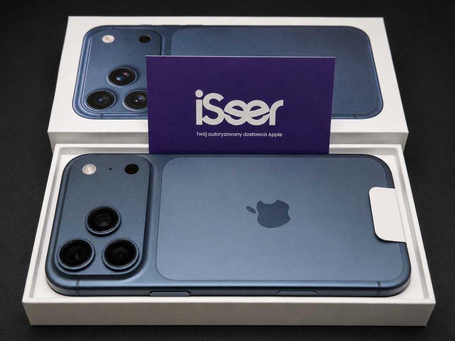RATY 0% • iPhone 17 Pro Max 256GB • 100% BAT • eSIM • Blue • Gwarancja