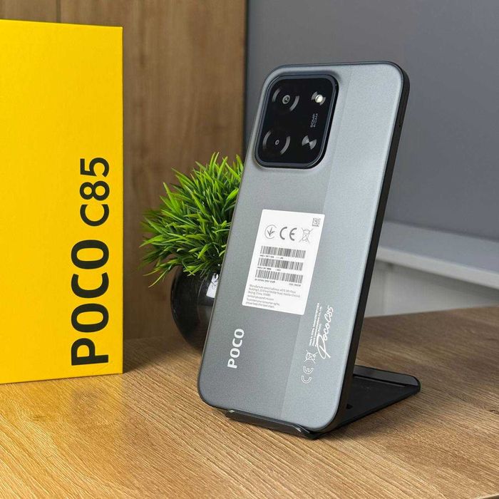 НОВИЙ Телефон Xiaomi Poco C85 6/128Gb Black 6000 мАh Купити Смартфон