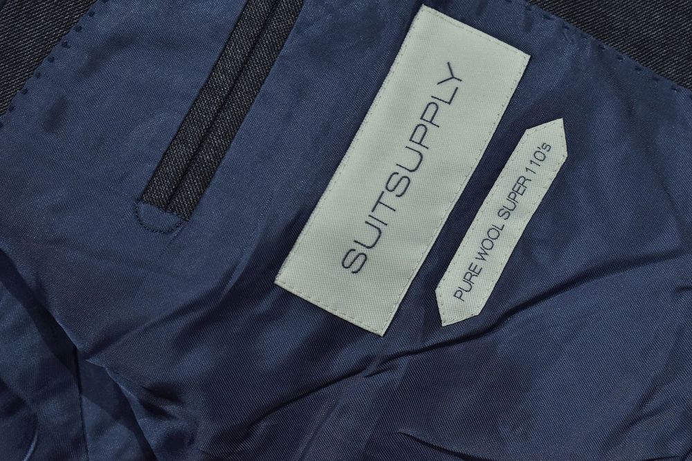 Suitsupply Napoli Wełniana Marynarka Męska 54 Pure Wool Super 110