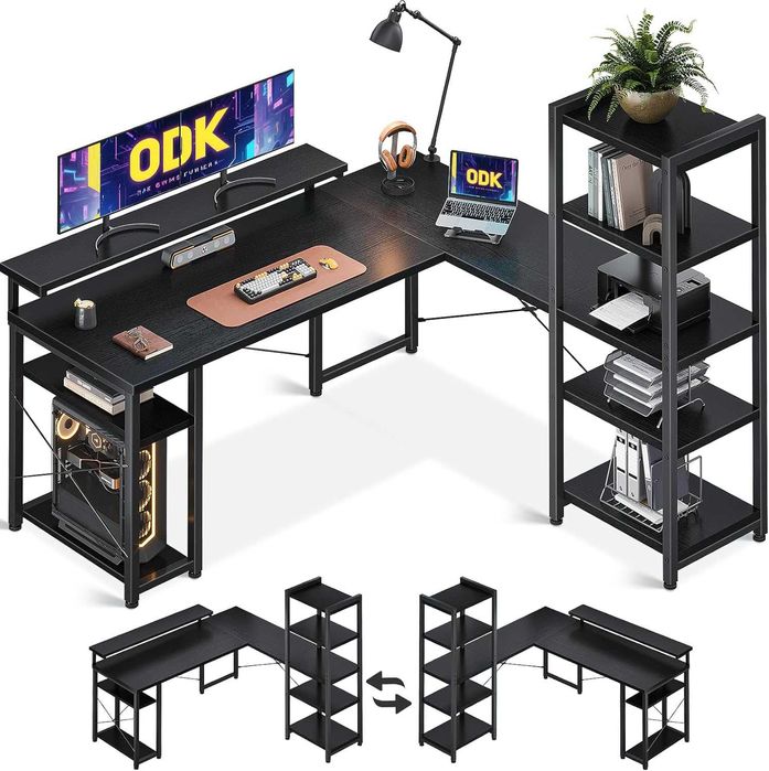 Nowe biurko narożne / blat 137x140 / stół ODK / stanowisko PC !K610!