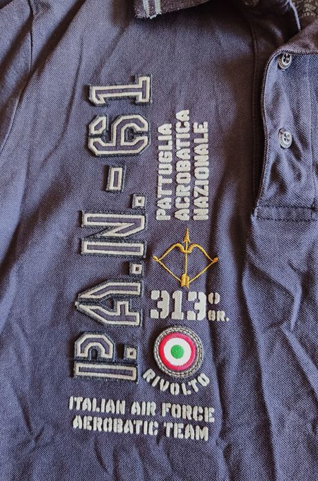 Поло, тенниска AERONAUTICA MILITARE,хлопок стрейч 48М.