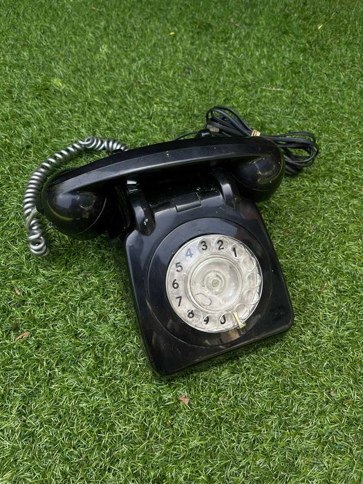 Raro Telefone de parede em madeira