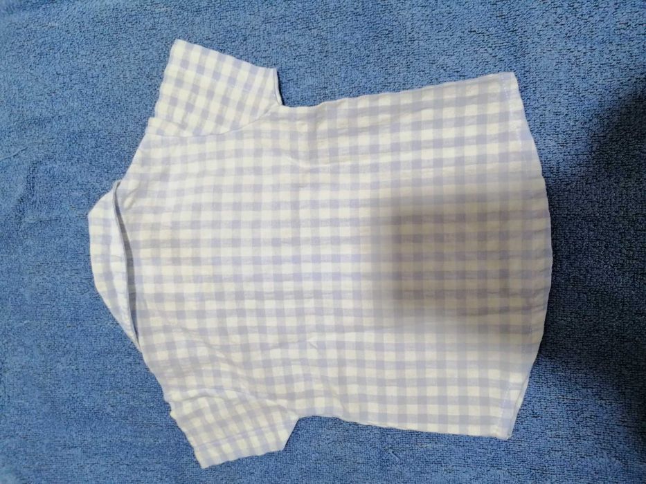 Camisa e jardineiras, GRD, 3 e 6 meses