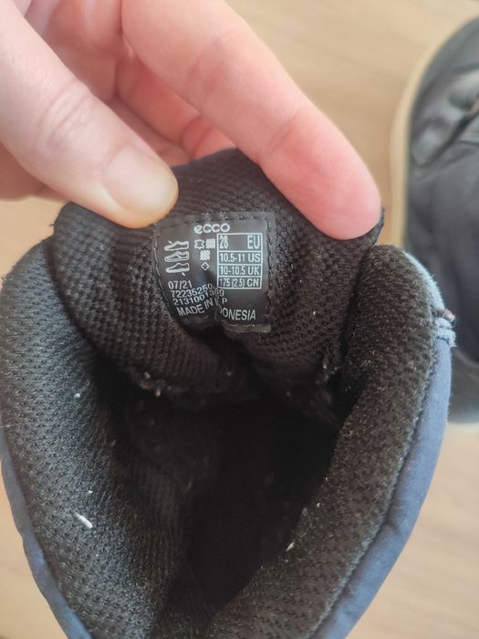 Buty Ecco granatowe ocieplane 28
