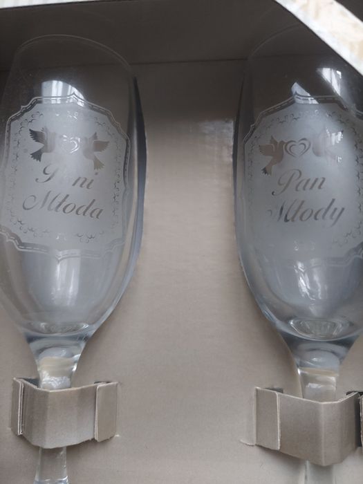 Kieliszki, lampki, szklanki Pani Młoda Pan Młody BGtech