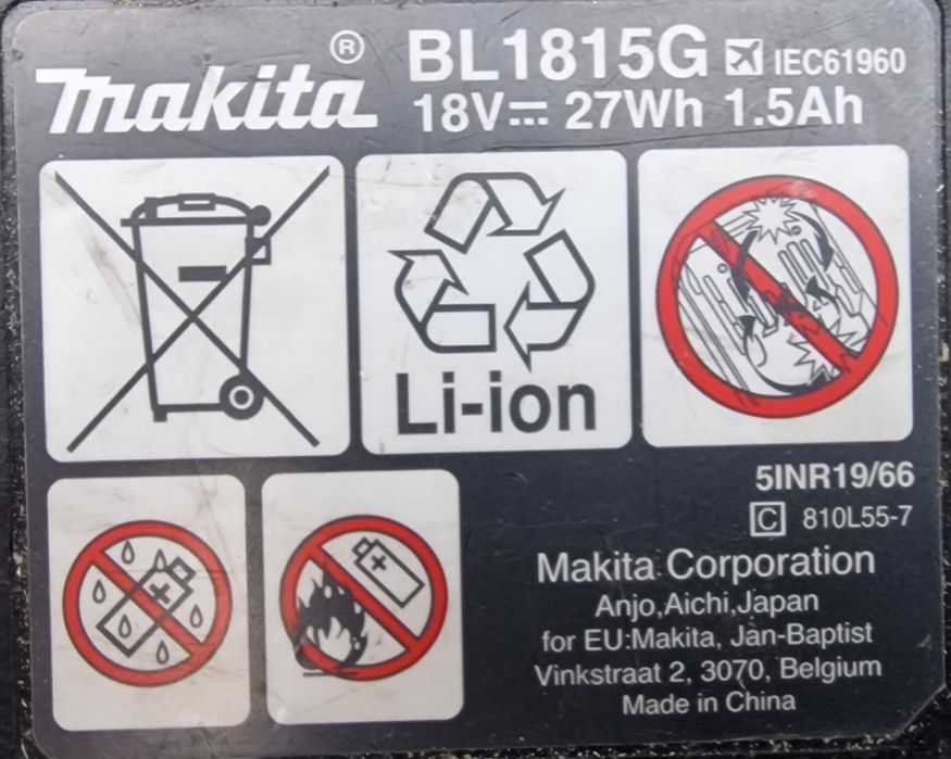 Makita, bateria + carregador