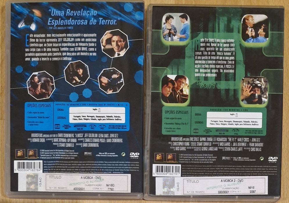 Dvd A Mosca 1 e A Mosca 2