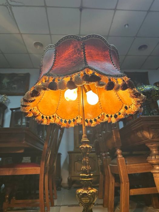 Бронзовий напольний торшер підлоговий світильник 7468