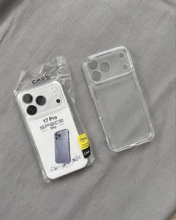 Протиударний прозорий чохол Space для iPhone 17 Pro | УСІ МОДЕЛІ / NEW