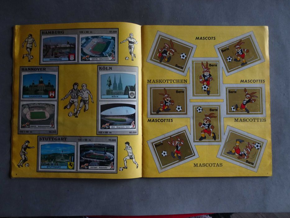 Caderneta de cromos de futebol EURO 88 Panini (faltam 3 cromos)